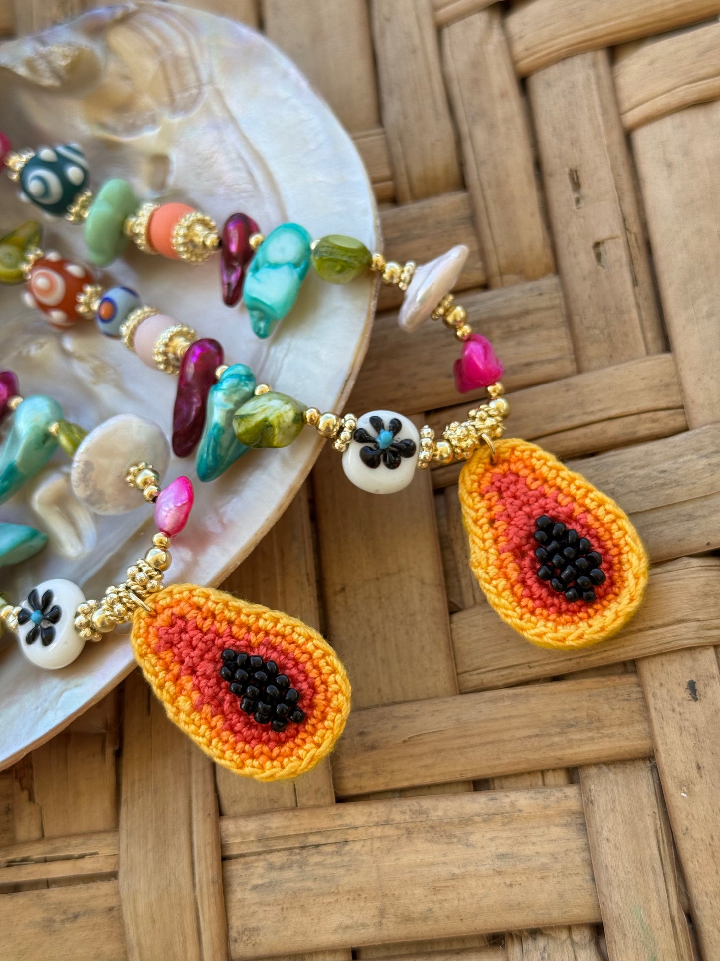 Amaya papaya necklace