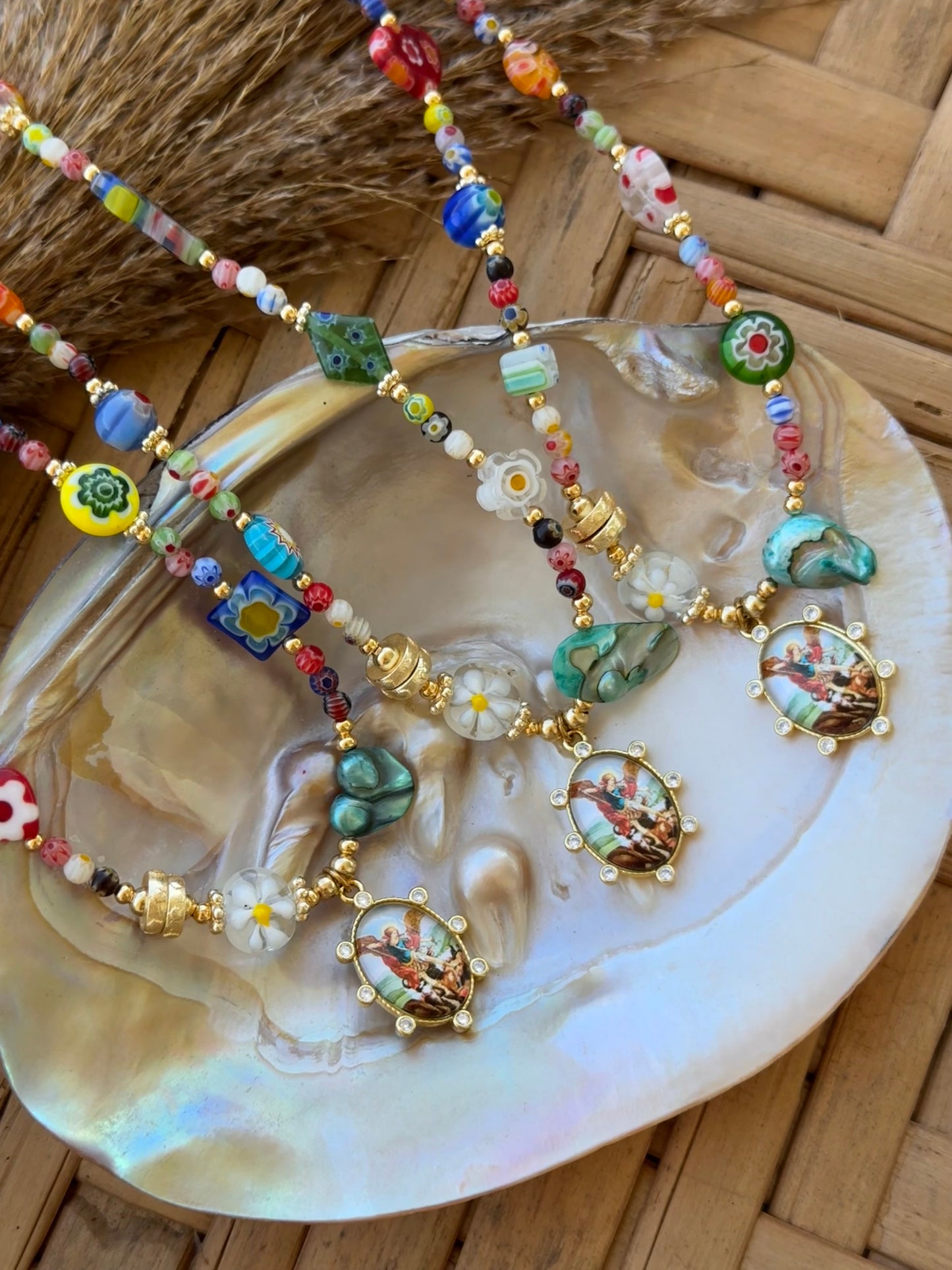 San Miguel Arcángel necklace
