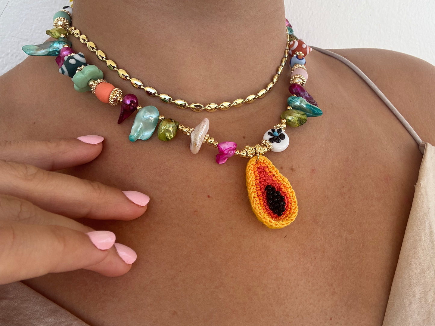 Amaya papaya necklace