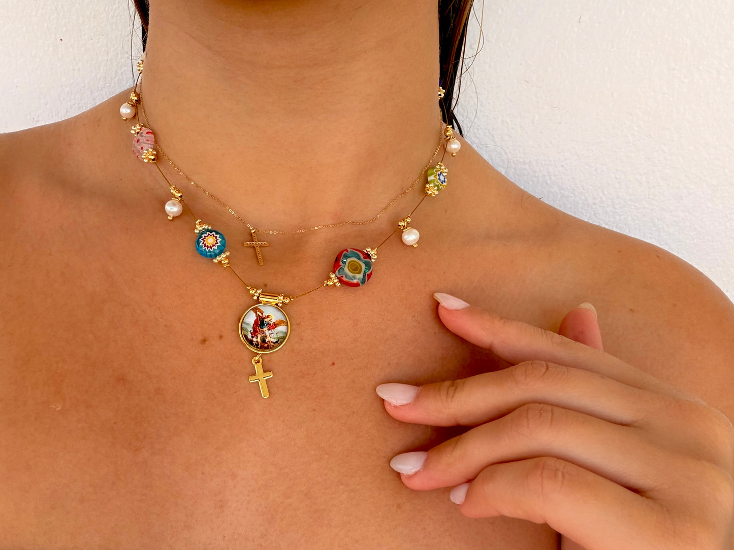 San Miguel Arcángel necklace