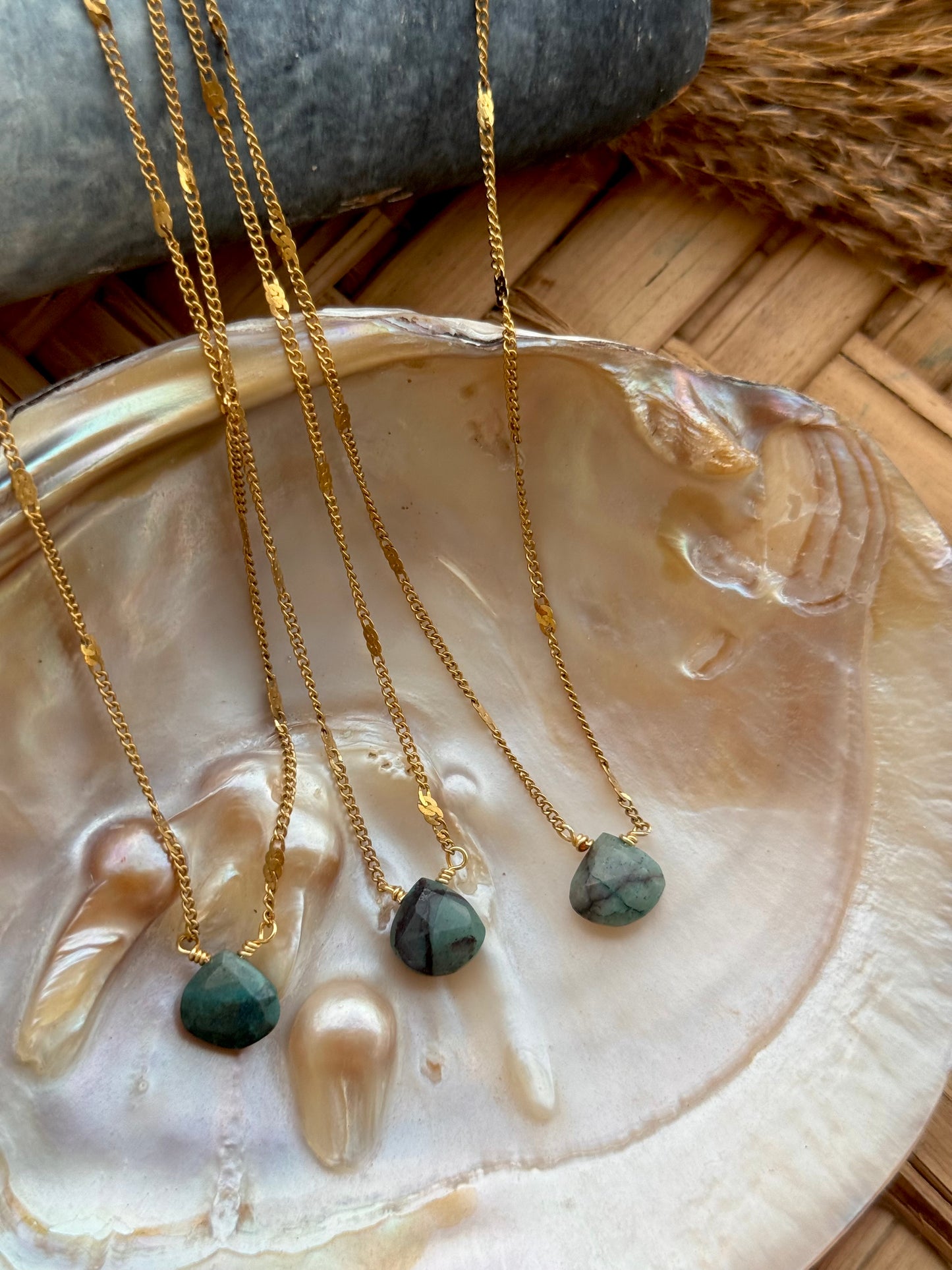 Turquesa Africana drop chain