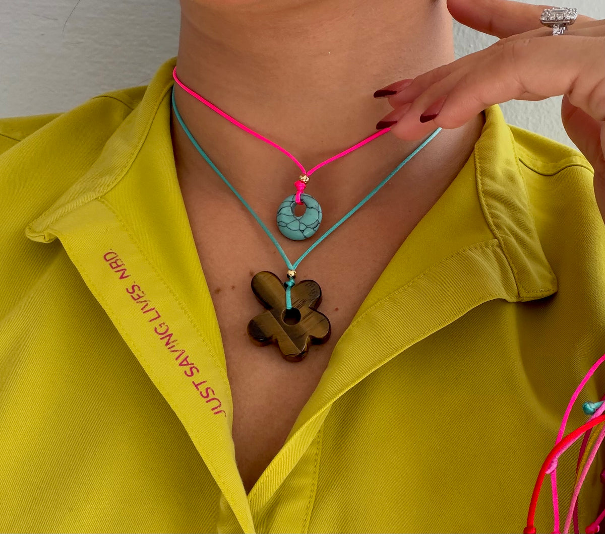 Florecita gem necklace