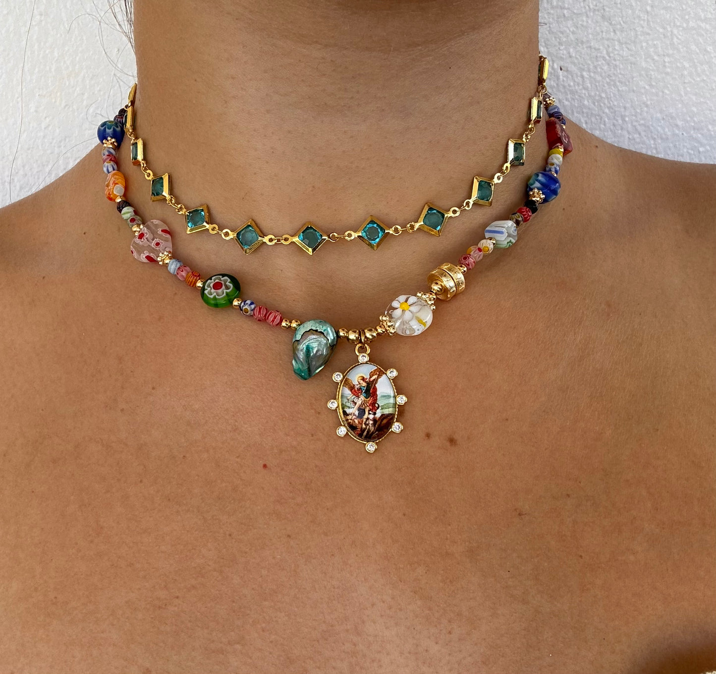 San Miguel Arcángel necklace