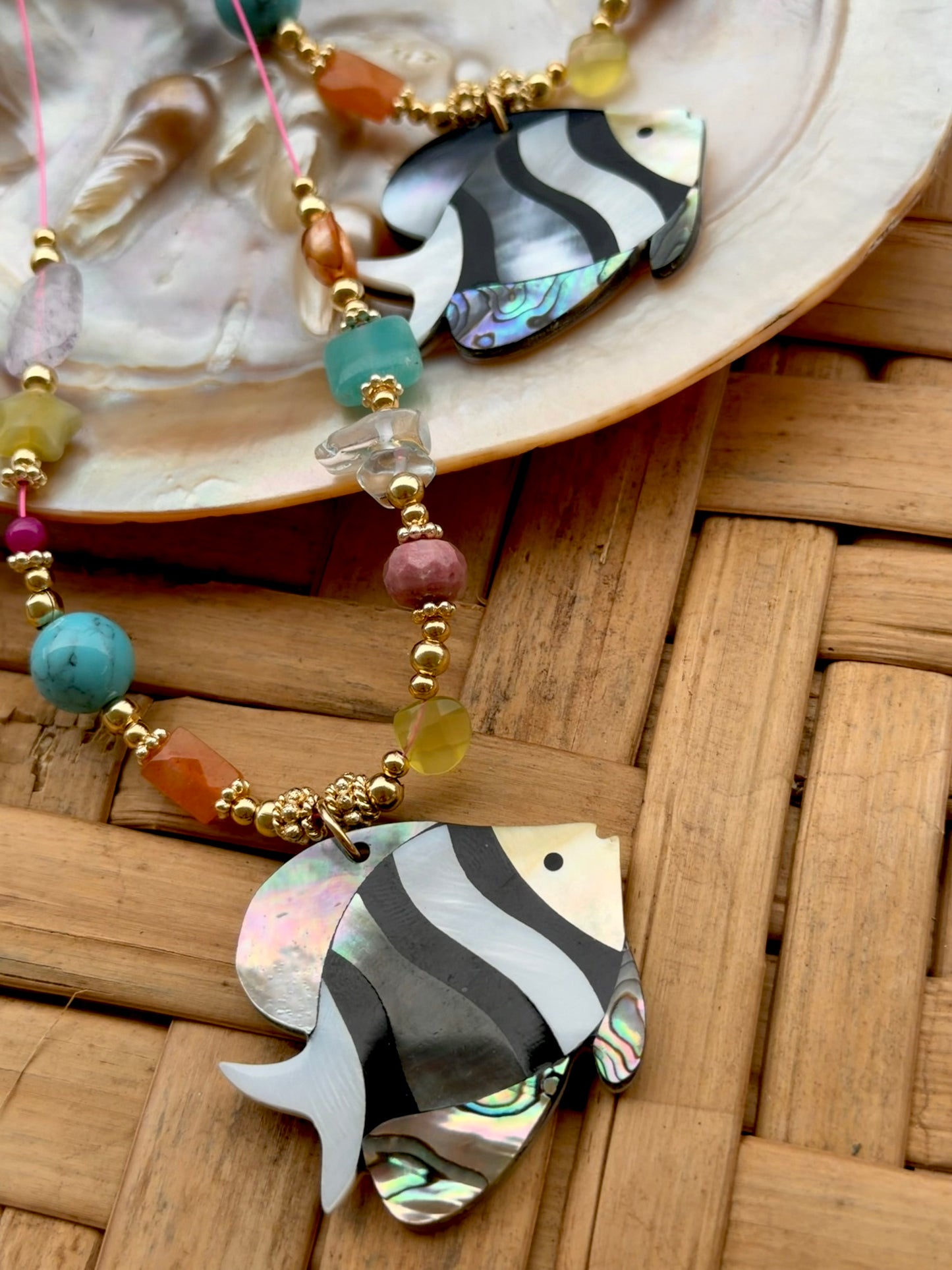 Angel fish necklace