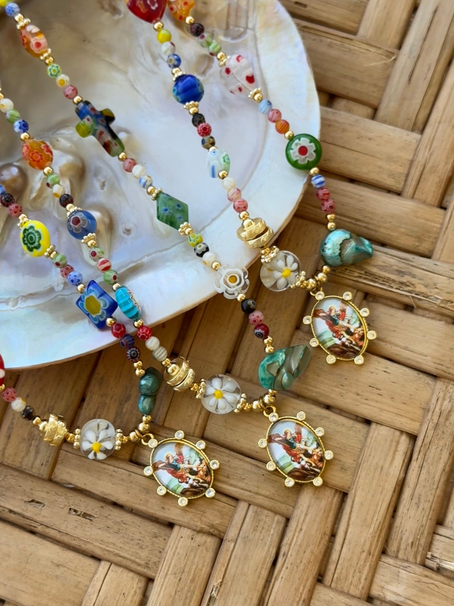 San Miguel Arcángel necklace