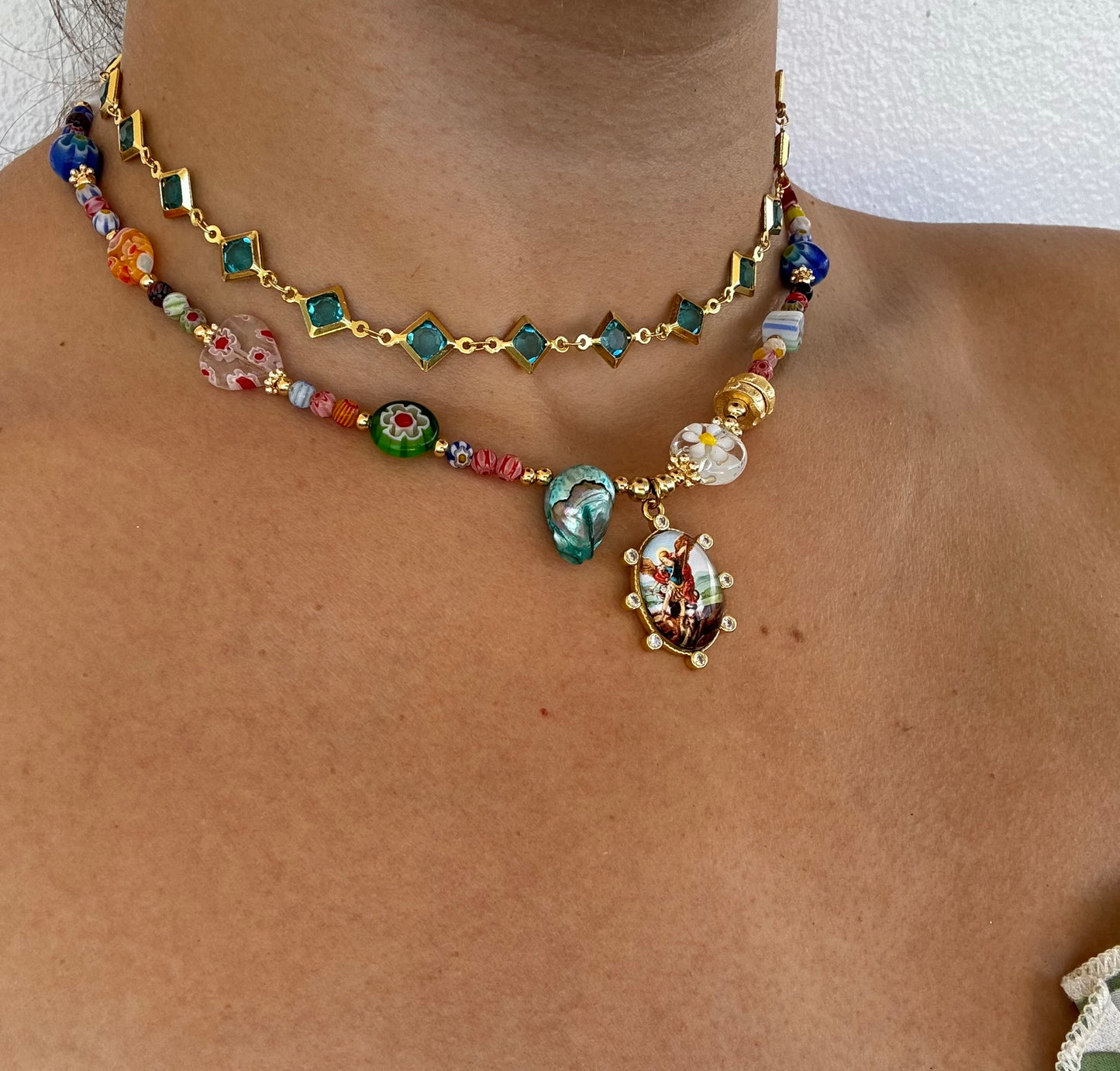 San Miguel Arcángel necklace