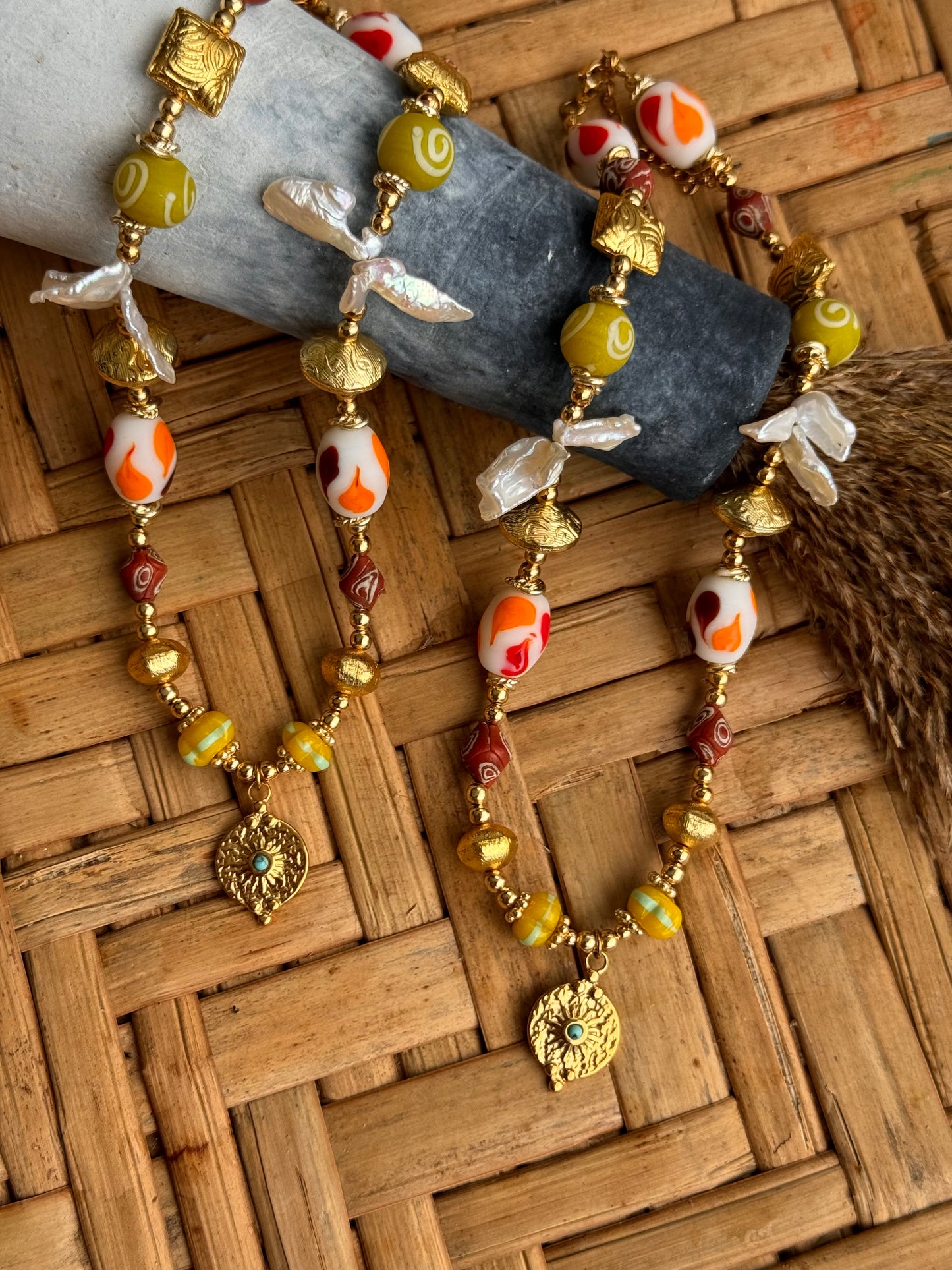 Fall murano necklace