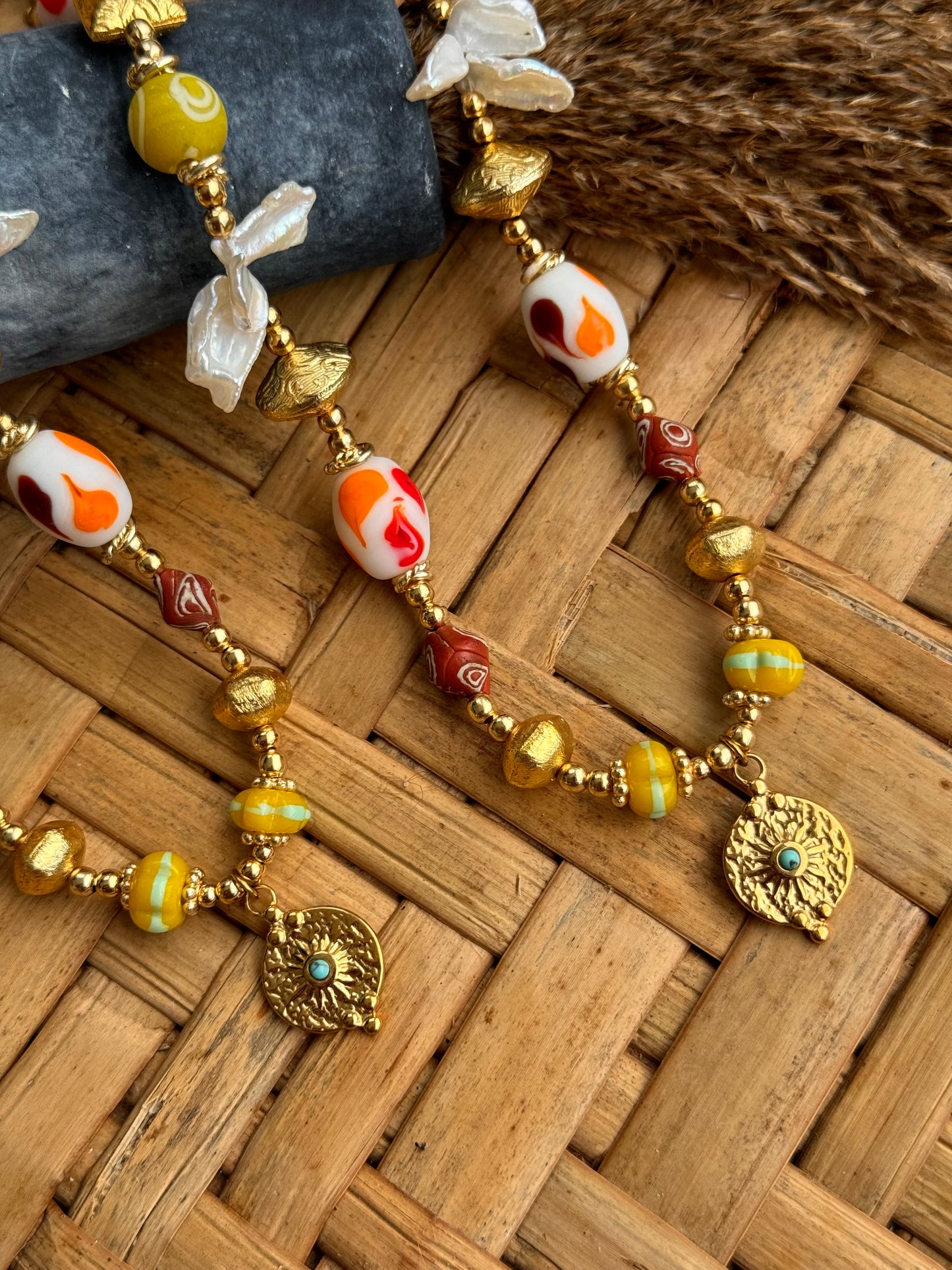 Fall murano necklace