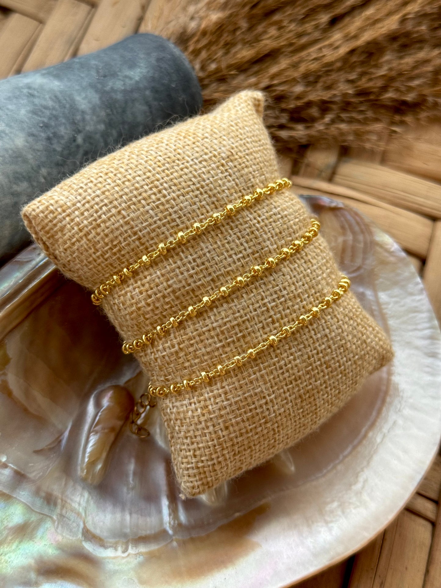 Dainty ball chain bracelet