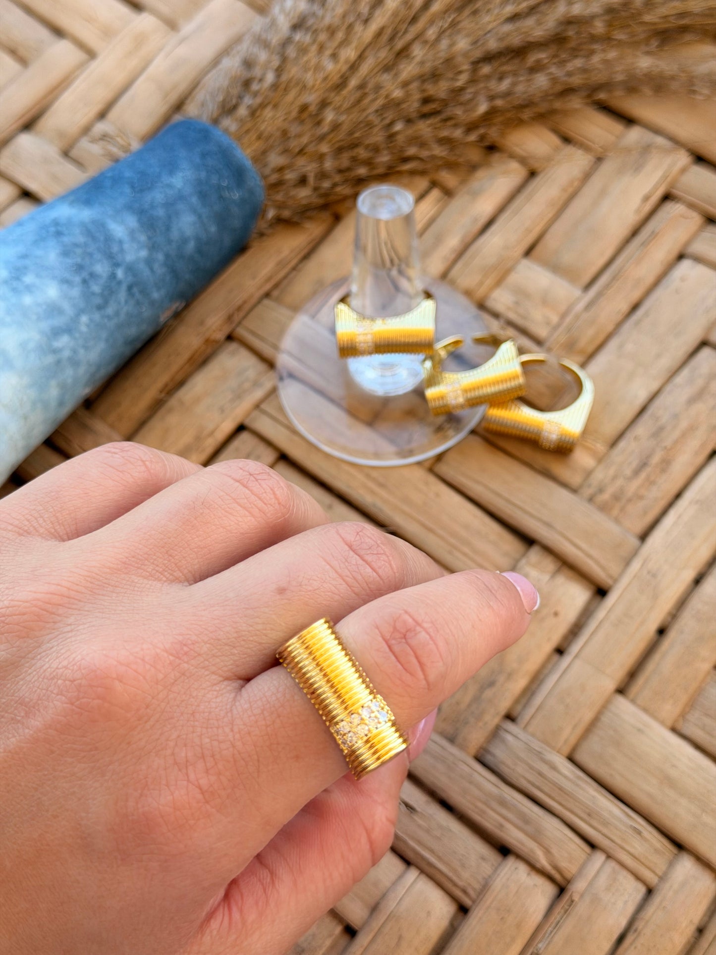 Statement cube ring
