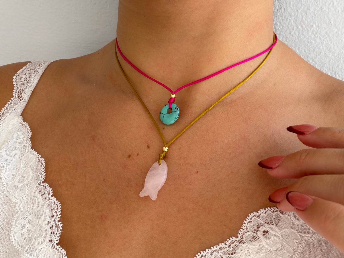 Fishie gems necklace