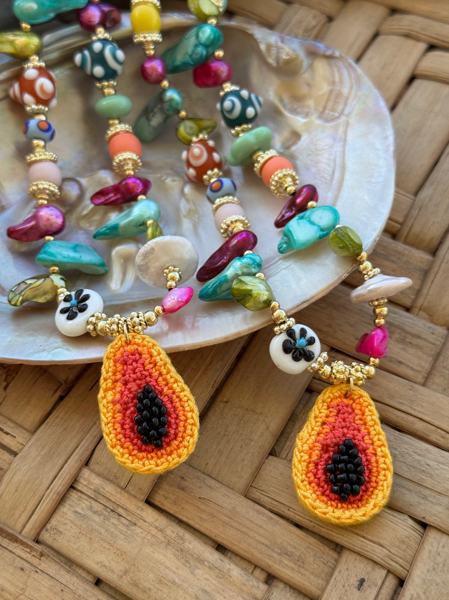 Amaya papaya necklace