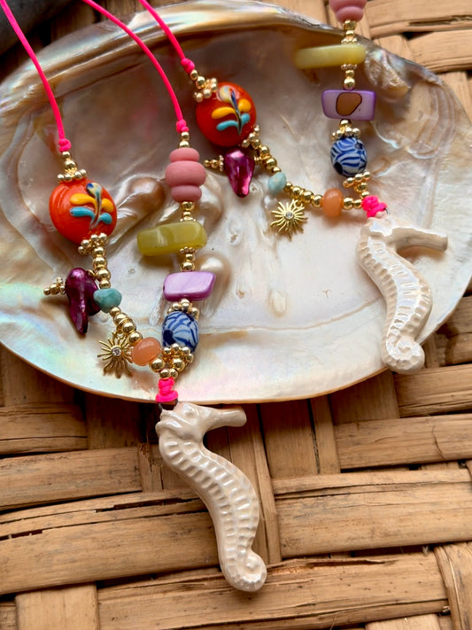 Royal seahorse necklace