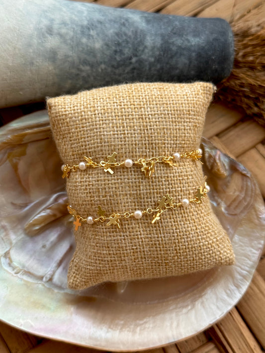 Crucesitas chain bracelet