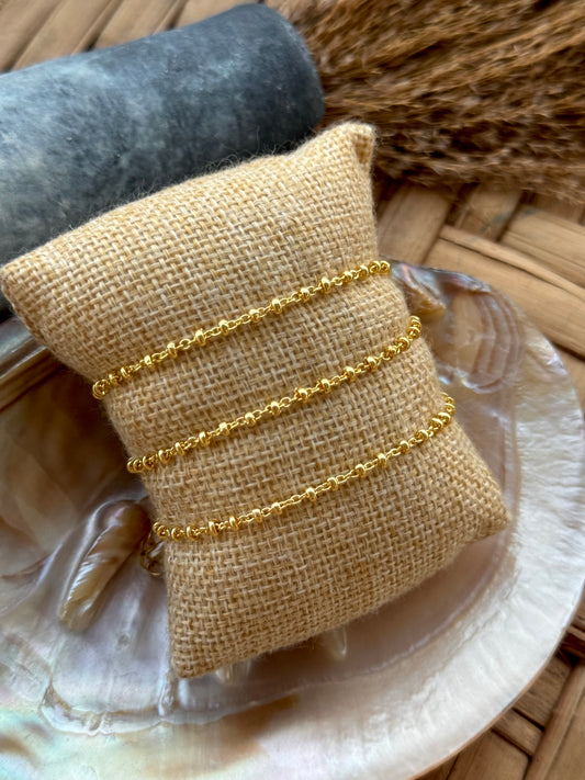 Dainty ball chain bracelet