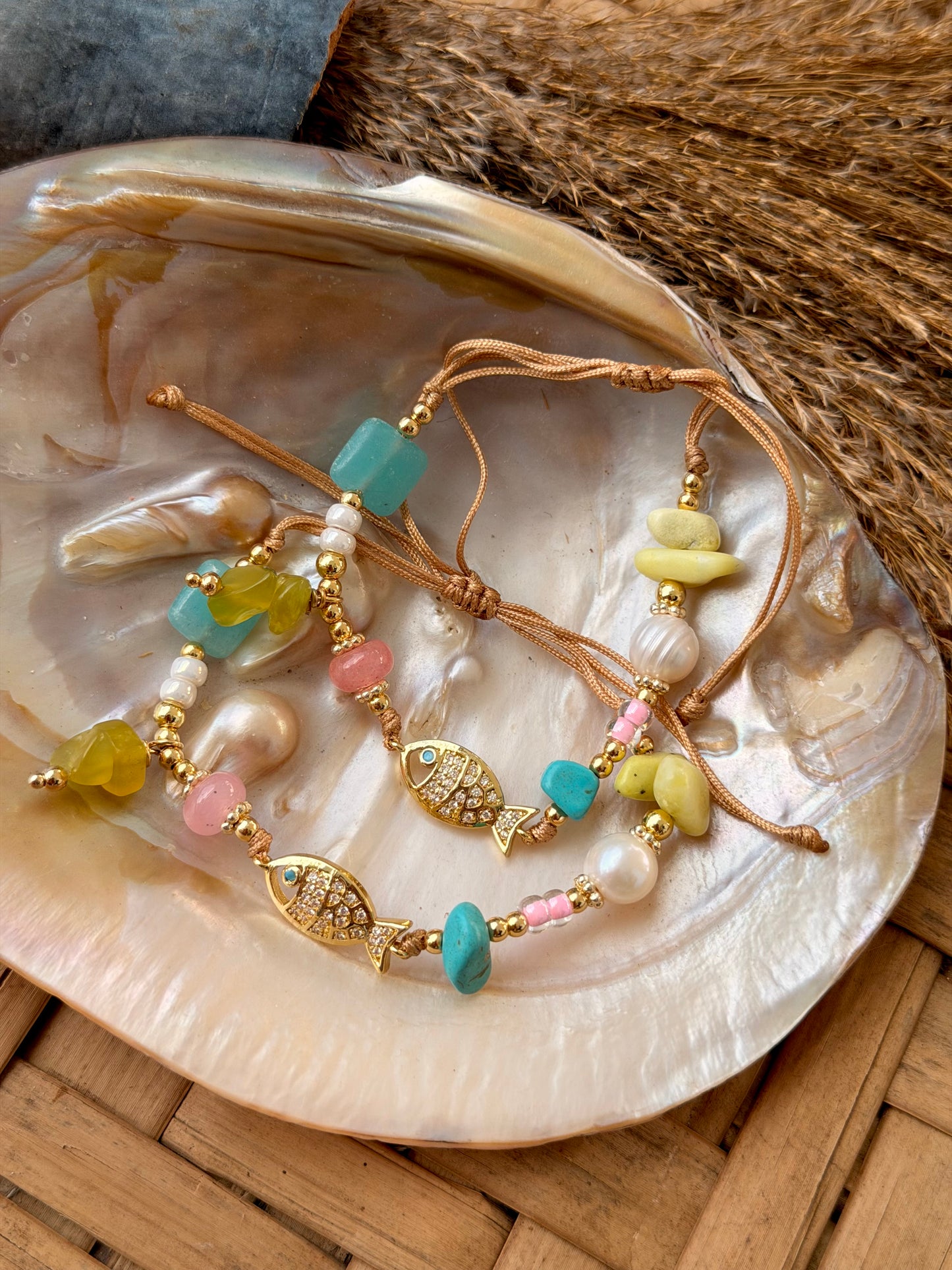 Pastel fish bracelet