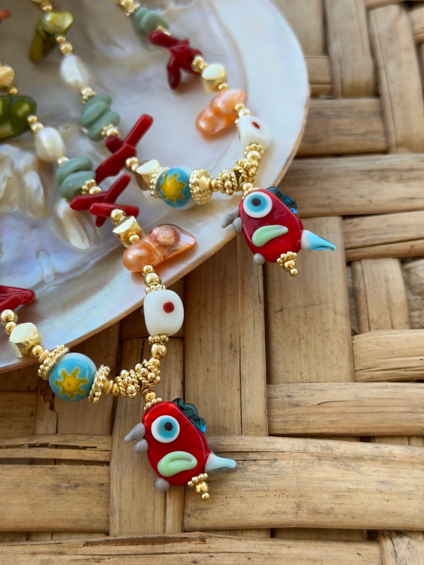Amazonas guacamayo necklace