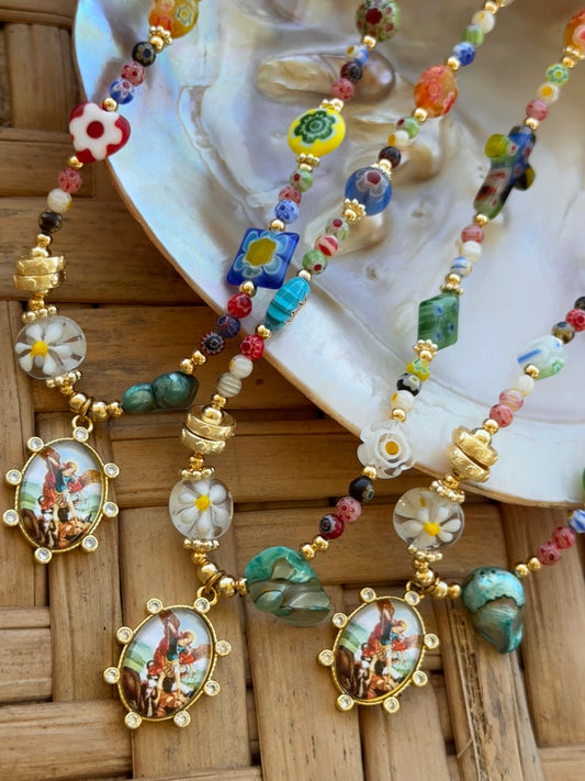 San Miguel Arcángel necklace