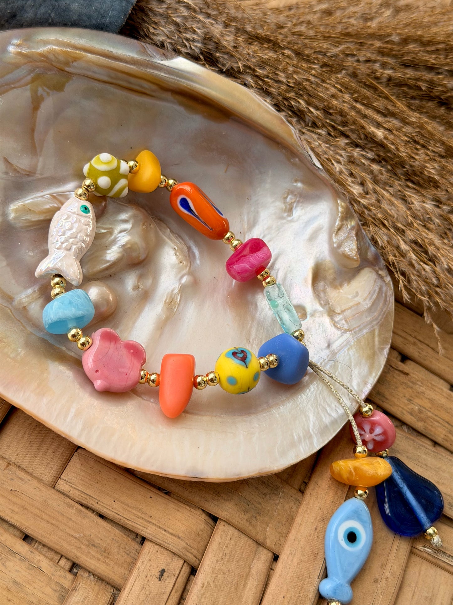 Fisherman white bracelet
