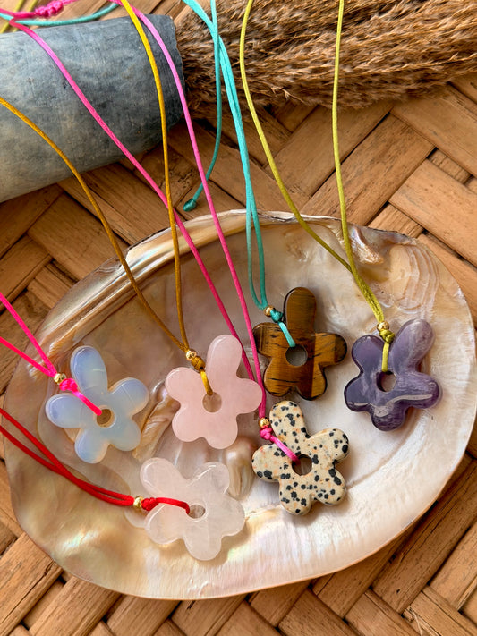 Florecita gem necklace